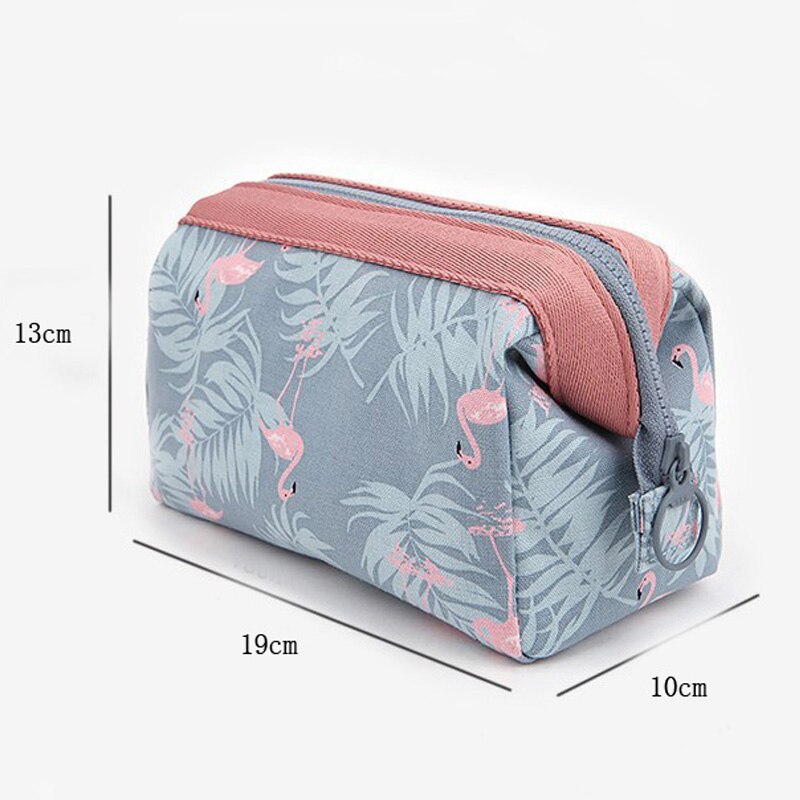 Sample Cosmetic Bag Women Waterproof Flamingo Makeup Bags Travel Organizer Toiletry Kits Portable Makeup Bags Beautician