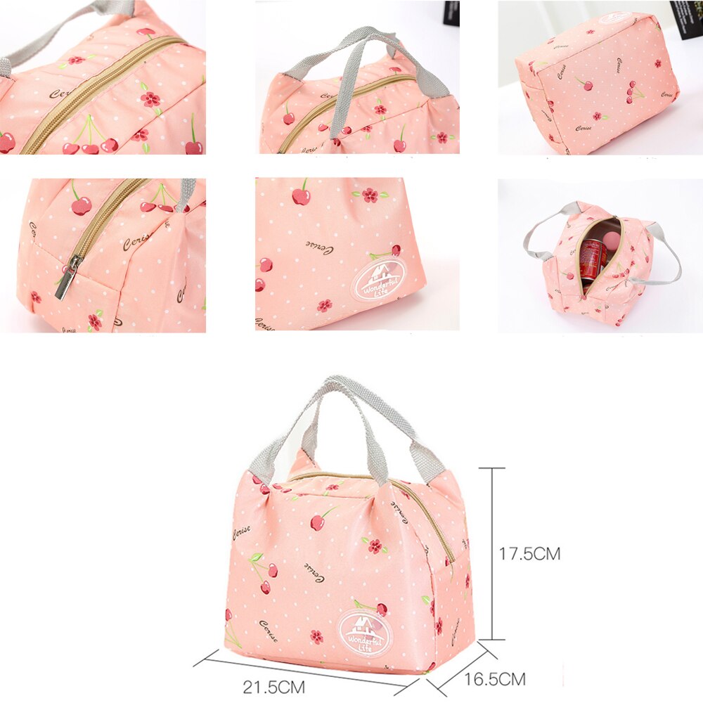 Adult Children Cool Bag School Lunchbox Portable Travel Thermal Insulated Cooler Bag Lunch Box Picnic Carry Tote Pouch