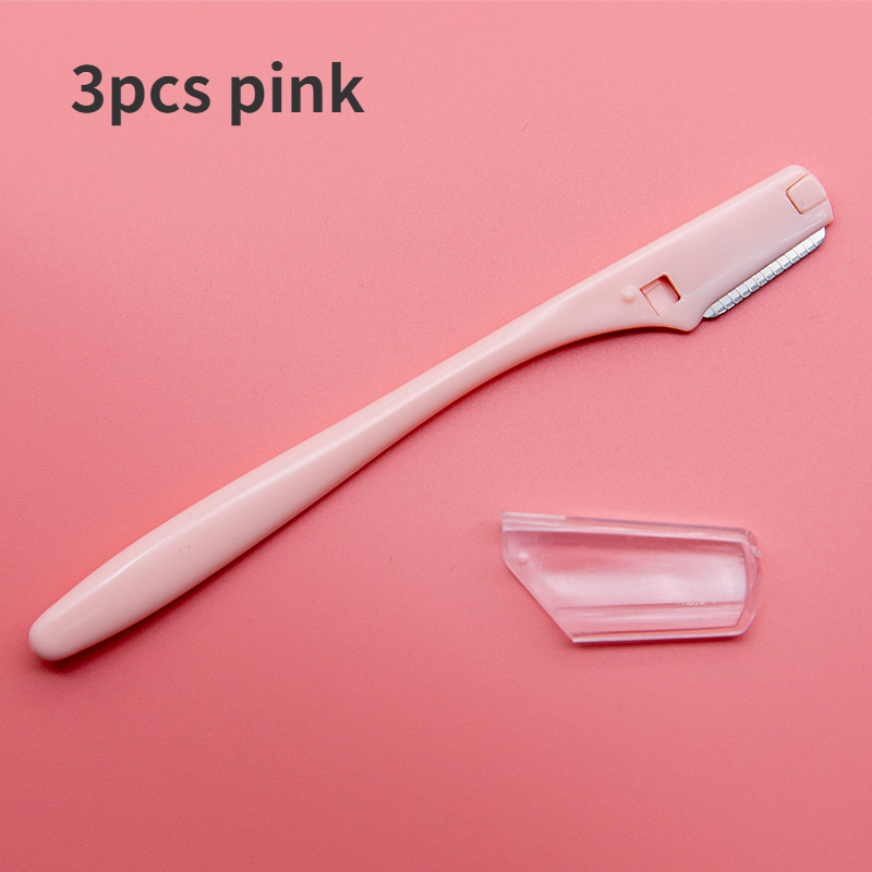 1/3pc Sicher Klapp Damen Gesicht Rasierer Augenbraue Trimmer Klinge Anti-Scratch Rasiermesser Make-Up-Tools Augenbraue Trimmer gesicht Rasierer für Frauen: Marineblau