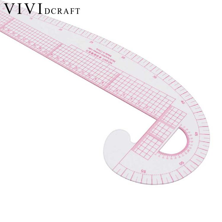 Regla curva francesa de plástico multifunción para costura, herramientas de medida para confección de ropa, de sastre, regla curva de 360 grados, novedad