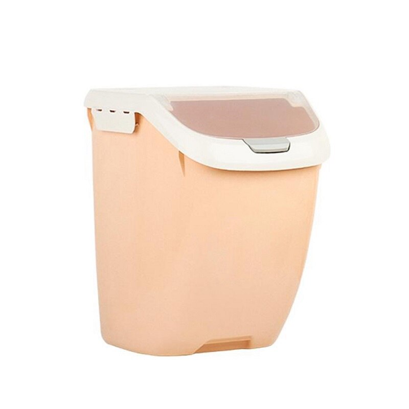 6KG/10KG/15KG Moisture-proof Dry Food Storage containers Sealed Box Rice Storage Container Kitchen Organization: 15 kg orange