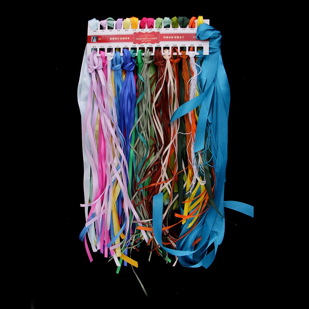 Handgemaakte Lint Borduren Pauw Schilderen Kit Gestempeld Kruissteek Diy