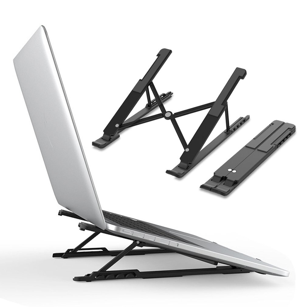 Laptopständer, tragbar, faltbar, verstellbare halterung aus aluminium für macbook pro, air, notebook, tablet