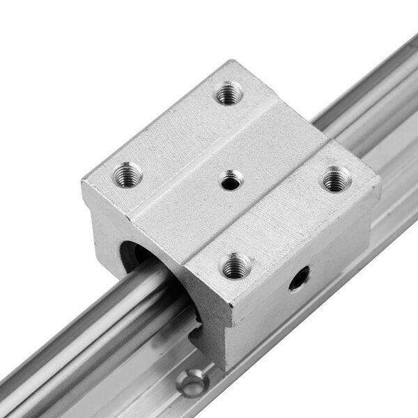 Carriles lineales y rodamientos, 2 uds carril guía lineal 300mm + 4 Uds rodamiento lineal 12mm bloques deslizantes SBR12UU