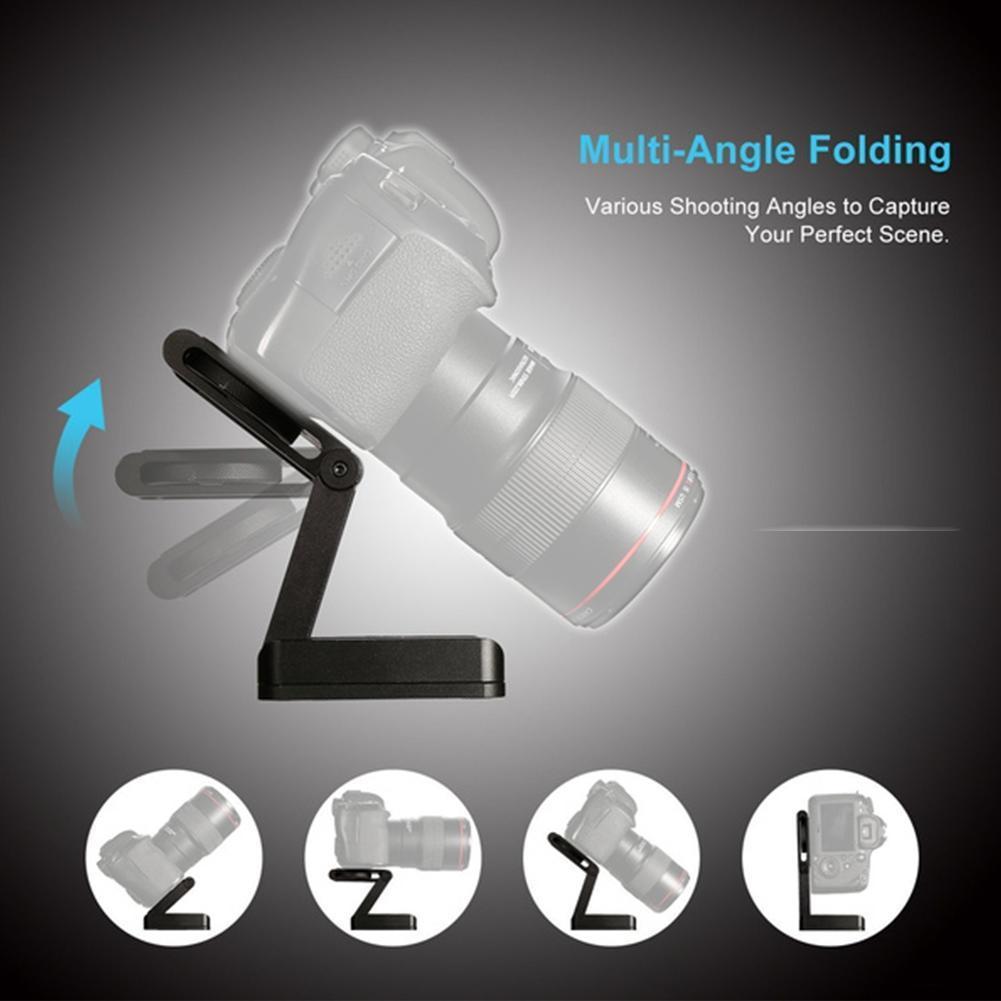 Camera Tripod Guide Rails Camera Flex Tripod Z-shaped Folding Bracket Mounting Plate Accessories Tilt Camera Ball Supp H3q8