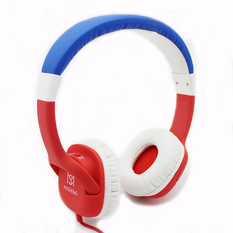 Kinderkoptelefoon met microfoon 80-85db kinderkoptelefoons voor  mp3/4 pc smartphones oordopjes kinderen verjaardag kerstmis
