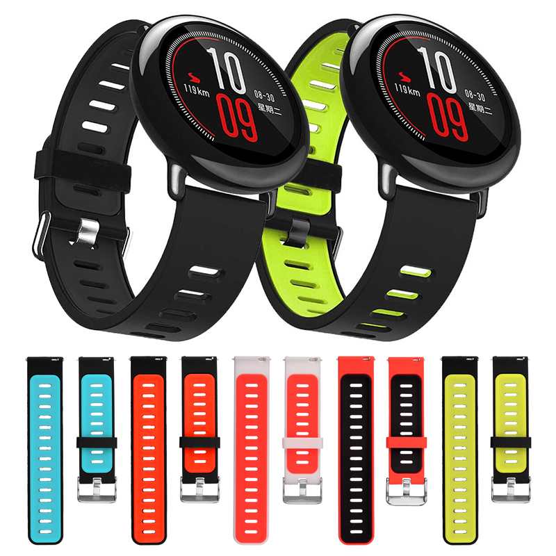 Dual Farben Silikon Strap für Xiaomi Huami Amazfit Bip BIT TEMPO Lite Jugend Armband Sport Strap Armband Ersatz TXTB1