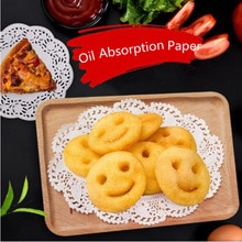 180 Uds. De papel absorbente de aceite de cocina aperitivos y pasteles de pollo frito bandeja de papel para hornear vajilla para horno tapete de papel absorbente de aceite