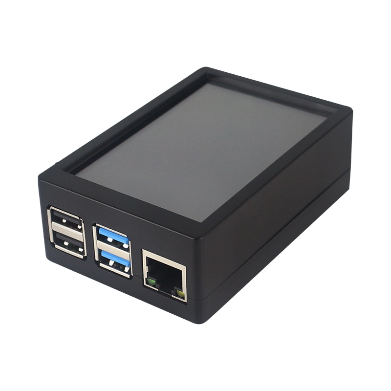 Caja de la pantalla de Raspberry Pi 4 de 3,5 pulgadas caja de la caja del ABS de la exhibición del LCD 480*320 para Raspberry Pi 3 Modelo B / 3B + / 3B / 4B