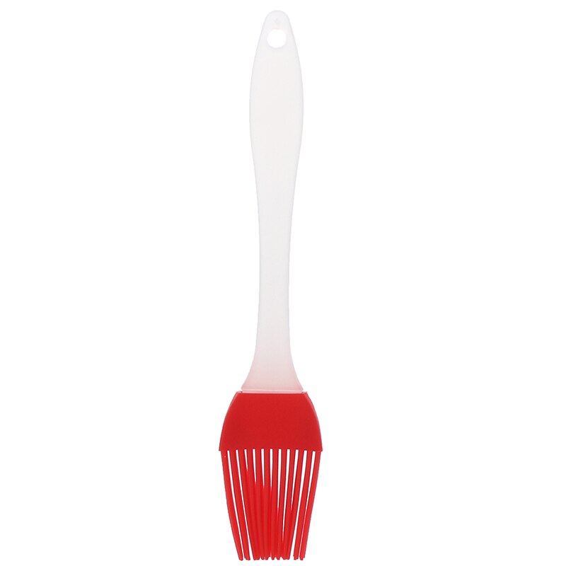 1 x pensel silikon bakning bakeware bröd kockborstar bakverk olja bbq basting borste verktyg: Röd