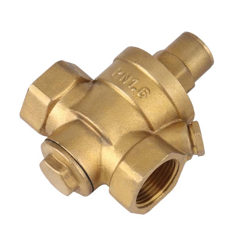 PN 1.6 Adjustable Water Pressure Regulator Reducer Brass DN20 with Gauge Meter for Hydraulic Instability/Water Purifier