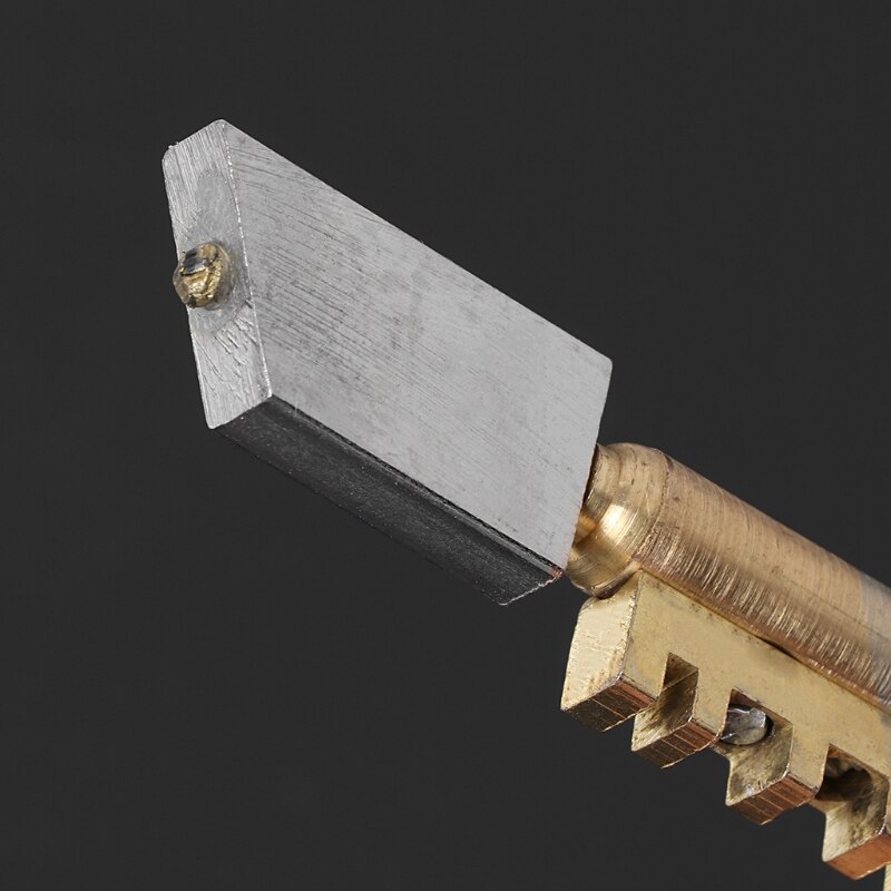 Diamond Antislip Wood Handle Oil Feed Glass Cutter Cutting Tools R9JC