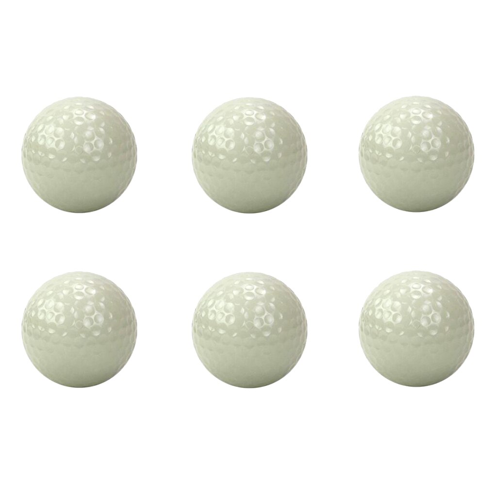 6x lysande flytande golfbollar och 3x lätta golfutslagsplatser ersättande slumpmässiga färger golfentusiast