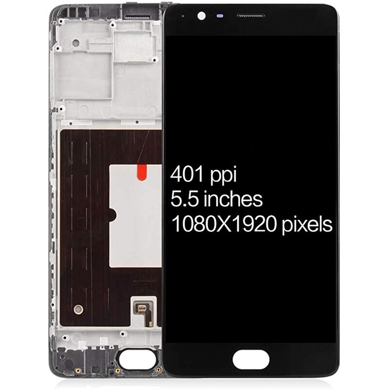 Sostituzione Schermo originale AMOLED da 5.5 &#39;&#39;per touchscreen Schermo LCD Oneplus 3 3T per pannello LCD OnePlus 3 3T A3000 A3003