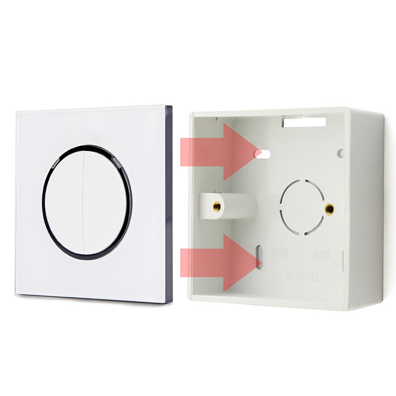 Avoir External Junction Box Switch Socket Wall Surface Box Installation Box White Box Junction Box EU UK 81mm * 81mm * 31mm