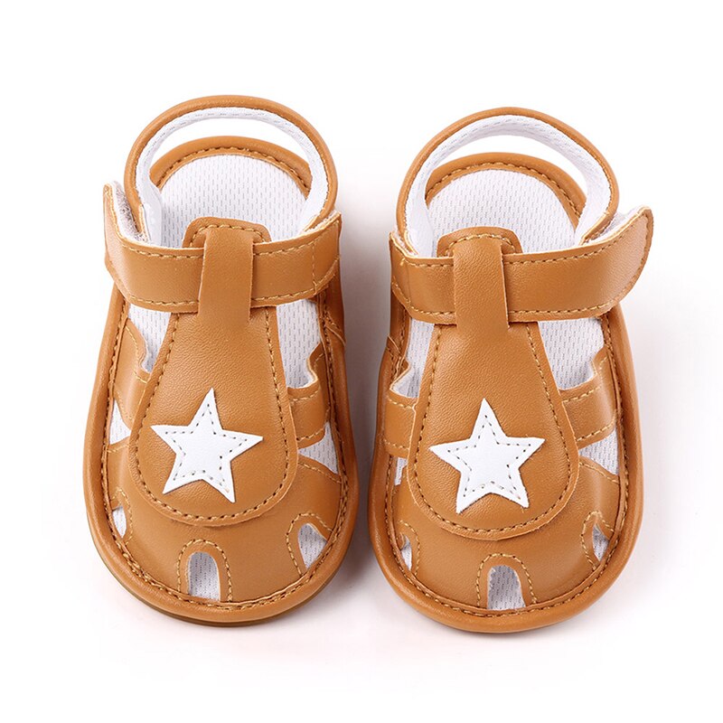 Sommar baby pojkar andas mockasiner halkskydd skor baotou sandaler småbarn mjuka sulor sneakers 0-12 månader dropshipper: Y / 9-12 månader