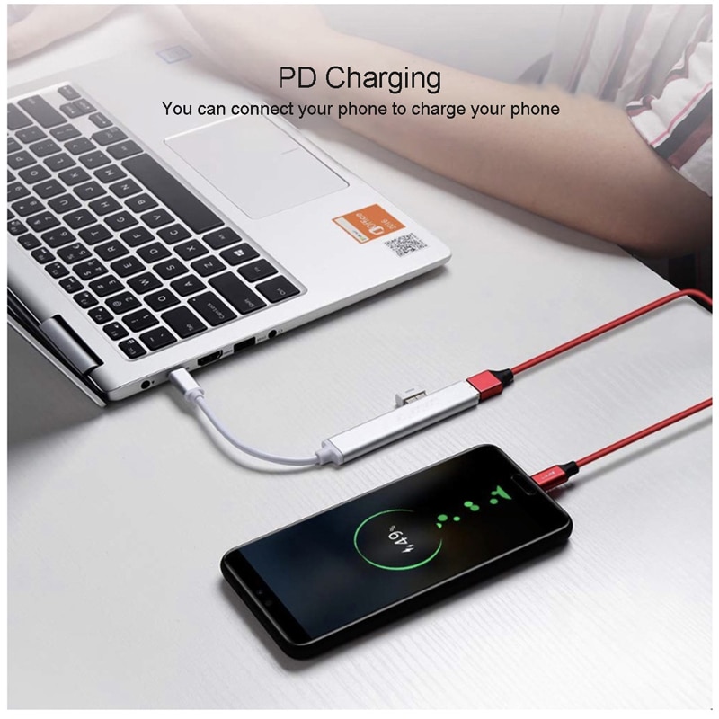 HUB USB type-c 3.0 avec répartiteur Thunderbolt 3 USB-C, adaptateur de Dock OTG pour Macbook Air M1 Pro 13 15 MI HUAWEI Matebook
