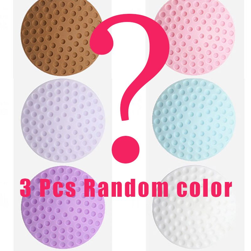 3Pcs Door Stopper Silicon Soft Door Cushion Protection Pad Rubber Silicone Stopper Door Mute Stickers Hardware Bumper Wall Mat: 5cm Random