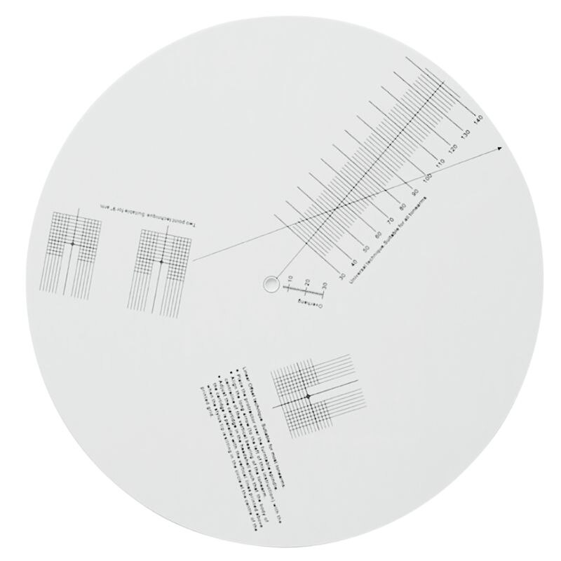 Anti-sliding LP Vinyl Record Pickup Calibration Plate Distance Gauge Protractor Adjustment Tool Ruler for Turntable Accessories