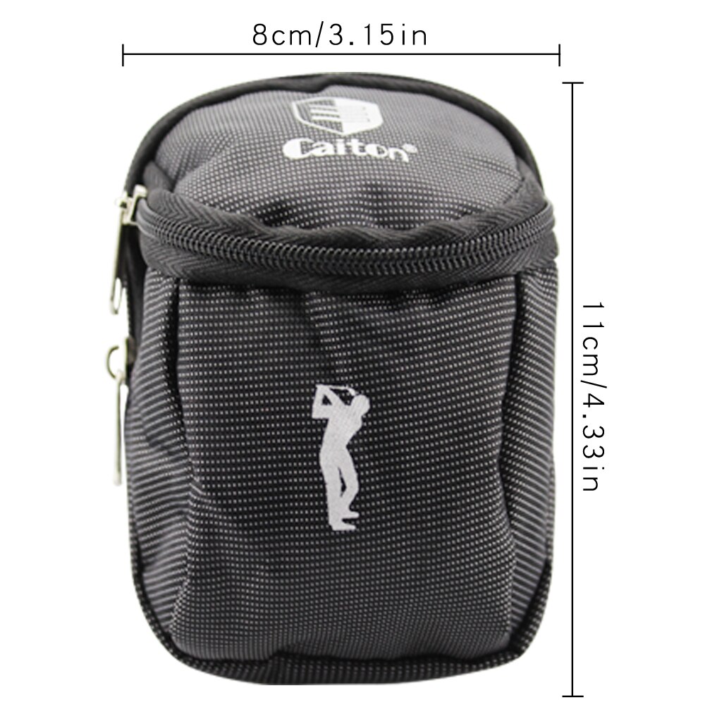 Portable Small Golf Ball Bag Golf Tees Holder Carrying Storage Case Pouch can hold 6 golf balls