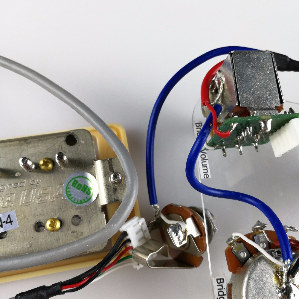1 Set Nickel LP Standard ProBucker N und B Elektrische Gitarre Humbucker Pickups mit Pro Kabelbaum Für EPI silber abdeckung