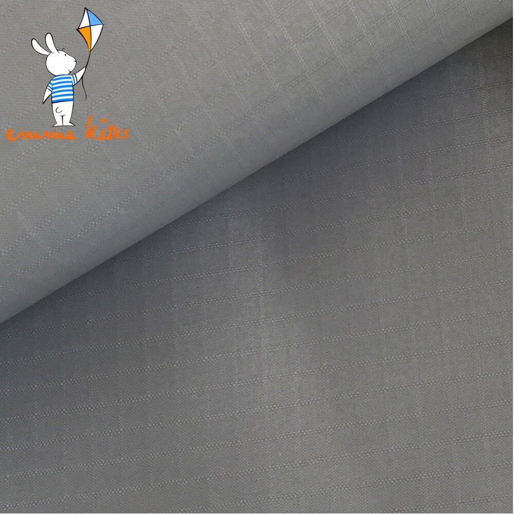 40d grå vandafvisende teltstof anti-pull ripstop nylon stof til drage udendørs legetøjsmak