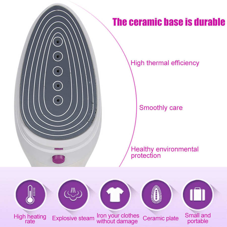 Plancha eléctrica de mano Vertical para el hogar, Plancha humeante, enchufe europeo, 220 - 240V