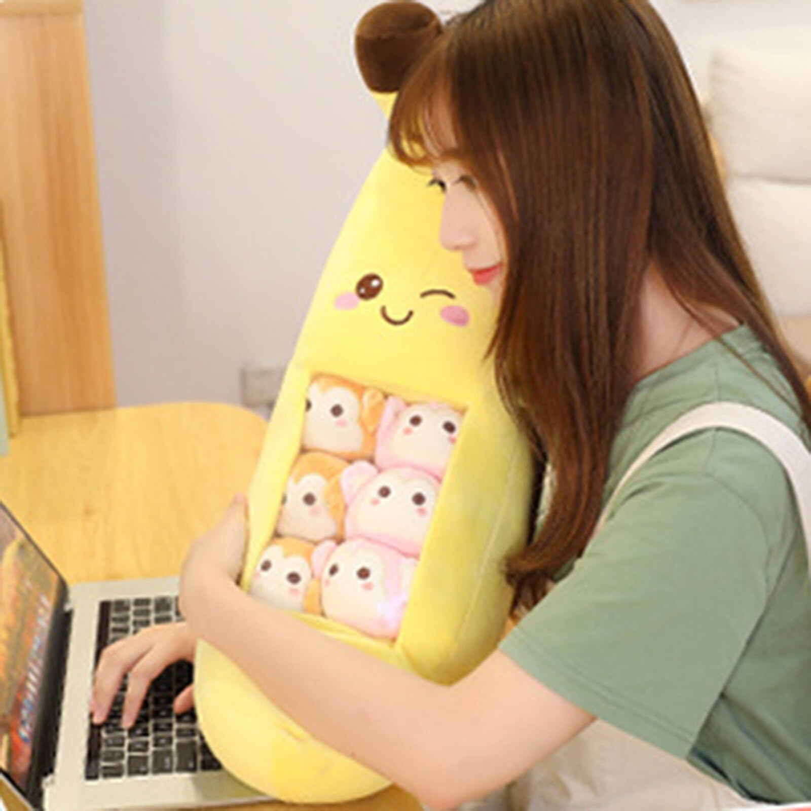 Zacht Gevuld Speelgoed Dier Fruit Vorm Home Office Monky Kussens Kussen Knuffel Kinderen Speelgoed Игрушки Juguetes