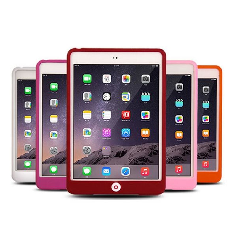 Funda protectora de goma sólida para iPad Air 1 funda de silicona A1474 A1475 Candy cubierta a prueba de golpes para iPad Air 1 funda de goma 9,7''