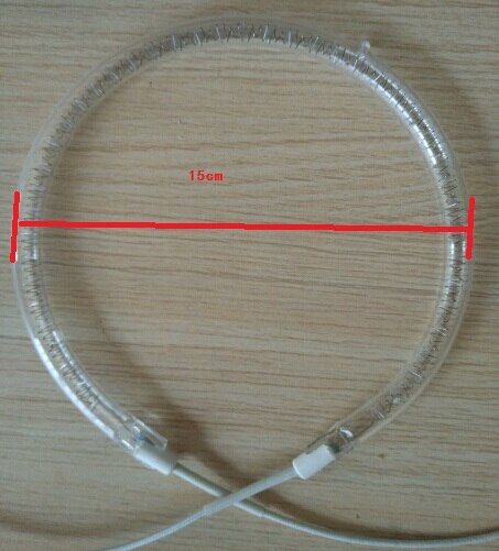 Pièces de four pièces de friteuse à air tube chauffant en verre de forme ronde 15 cm 1300 W