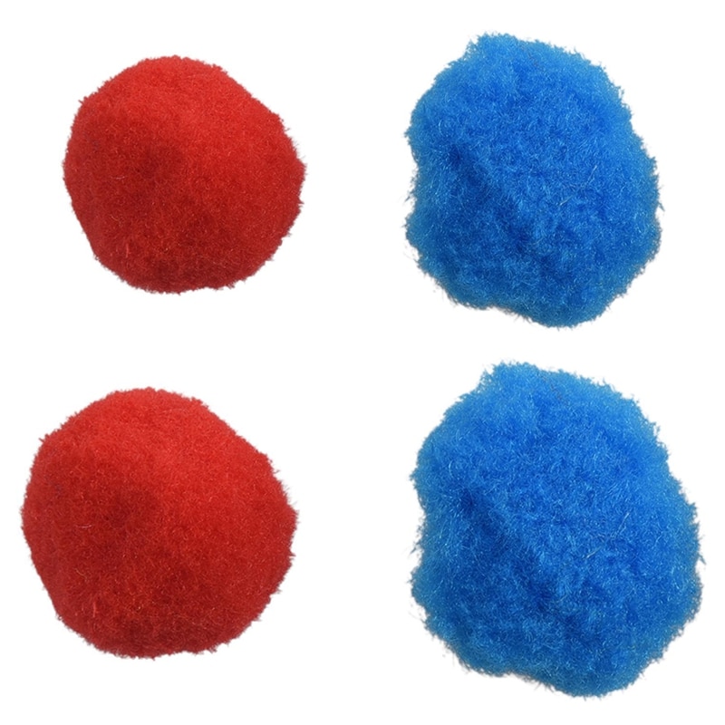 200 Pcs Mixed Color Soft Fluffy Pompoms for Kids Crafts, 100pcs 25mm & 100 Pcs 20mm: Default Title