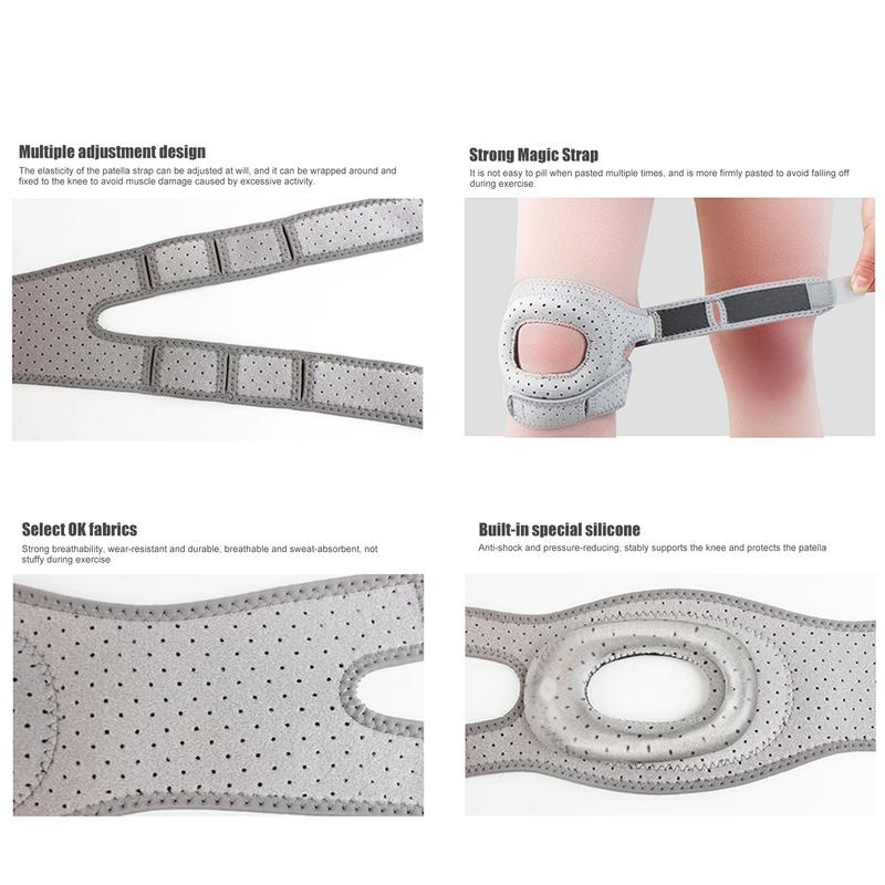 Patella Knee Brace Patella Knee Support Strap Adjustable Straps Knee Support Wrap For Knee Pain Knee Compression Sleeve