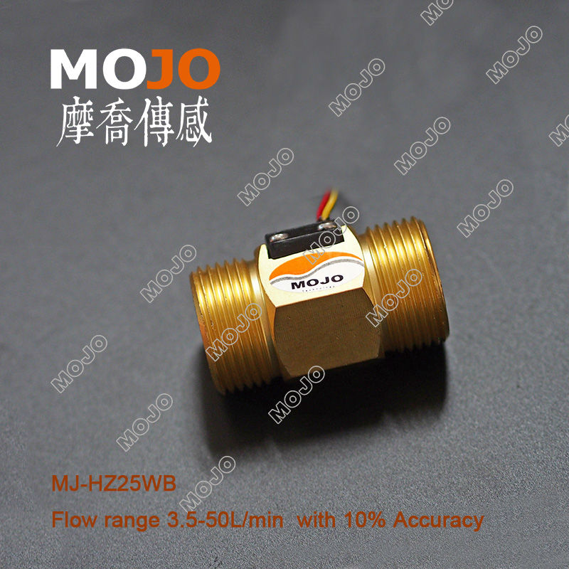 MJ-HZ25WB G1 "precisión 10% 4-45L/min agua diesel latón DN25 efecto Hall turbina sensor medidor caudalímetro turbina
