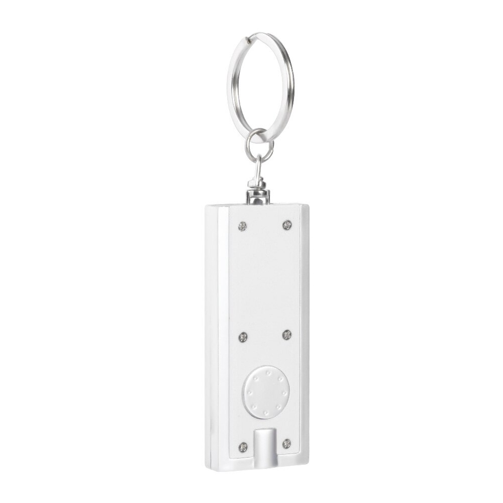 1pc mini lommelygte lampe åben dør lys camping led tetris nøglering bærbare udendørs elementer til camping: Hvid