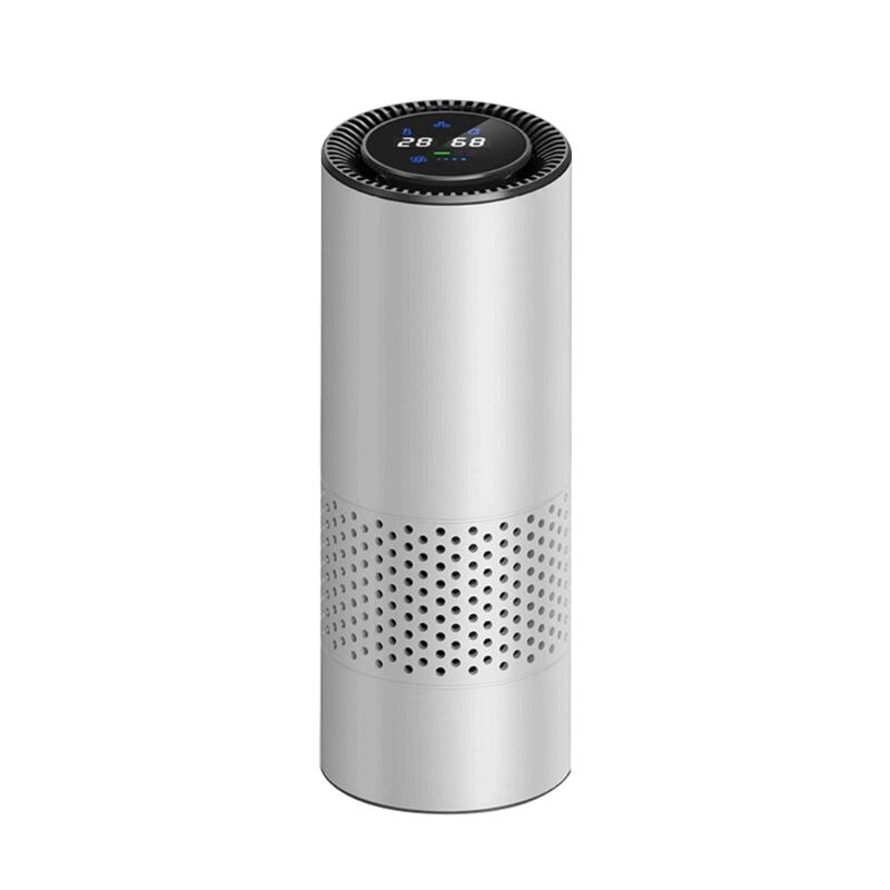 Intelligent HEPA Air Purifier Car/Nature Fresh Air Purifier best for Car Home: Light Grey