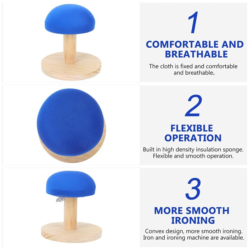 Mini tabouret de repassage rond en bois massif, outil auxiliaire, petite planche de mancherons de Table pour vêtements de maison, colliers épaule Gadget de repassage