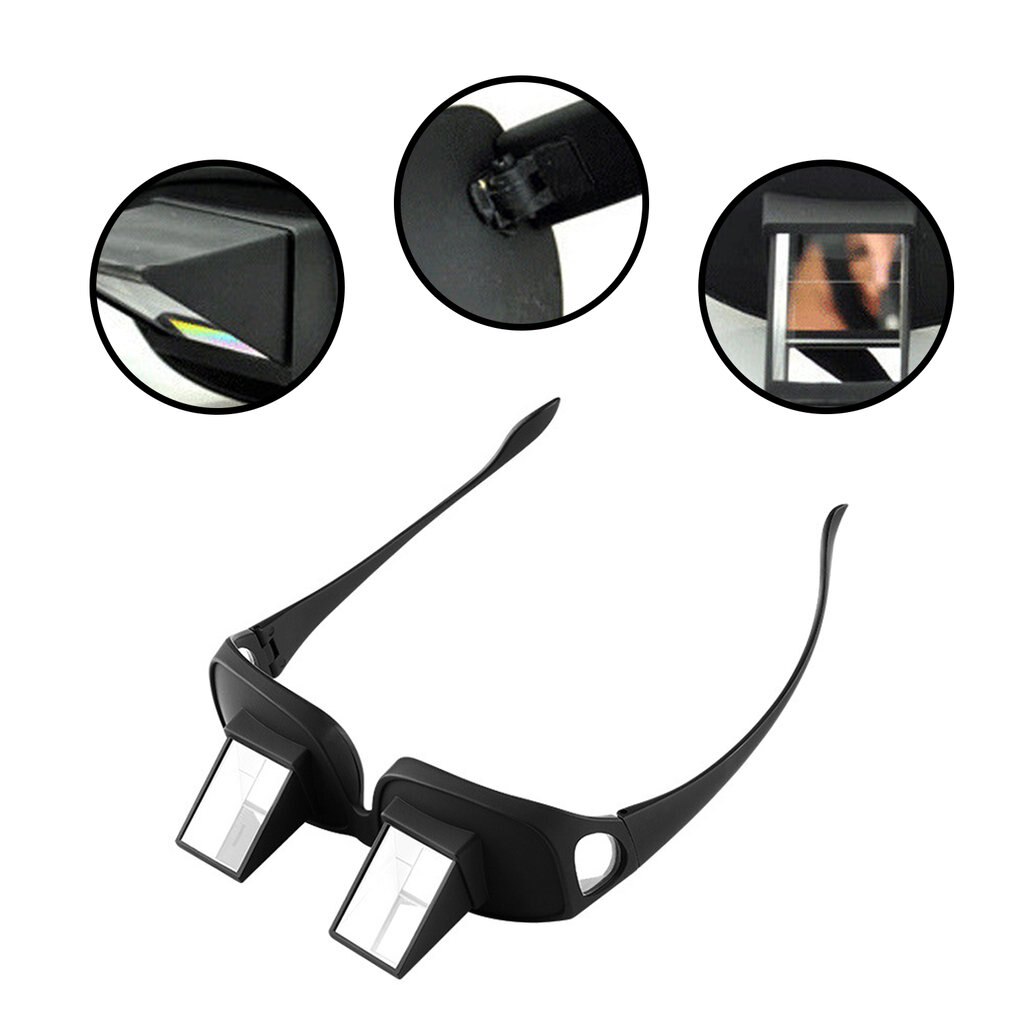 Erstaunliche, bequeme lesebrille mit periskop-funktion, horizontale lesebrille für fernsehen im sitzen oder liegen, prismenbrille für bequemes fernsehen, smarte brille