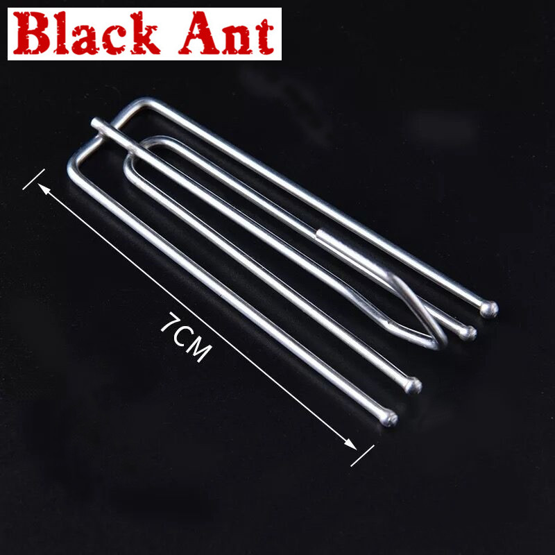 30Pcs Zilver Metaal Roestvrij Gaffel Haken Voor Opknoping Gordijnen Wit Haak Tape Gordijn Accessoires CP056 #45