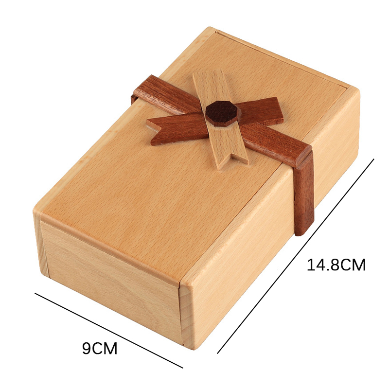 Hidden, secure compartment, locker, secret hiding place, money jewelry, wooden brain teasers for adults and children, surprise gift: Default Title