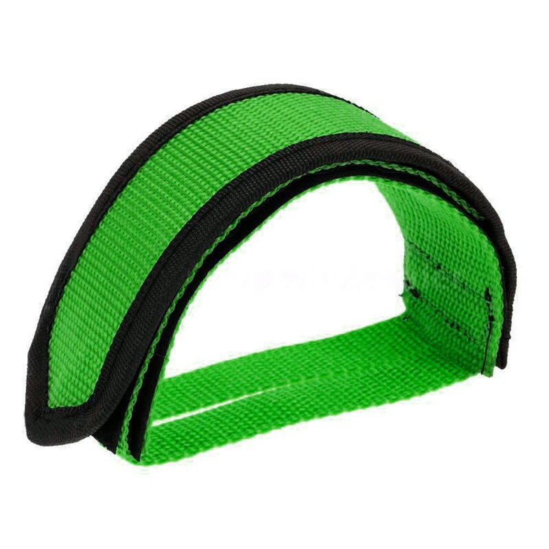 1Pc Fixie Bmx Fixed Gear Fiets Lijm Bandjes Pedaal Teen Clip Riem Riem Cnvsuitable Voor Fixed Gear Outdoor fietsen 6: Green