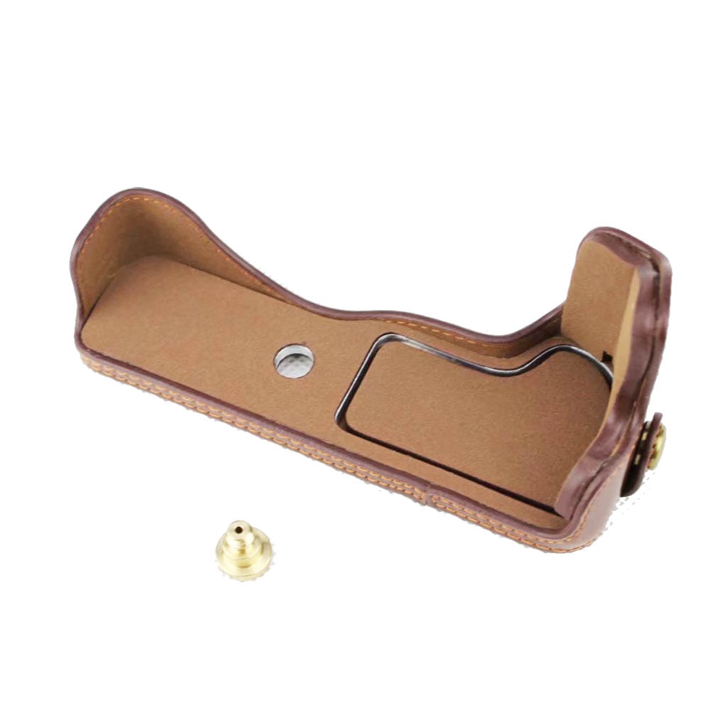 Funda de cuero PU para cámara Canon EOS M50 M50 Mark II EOSM50, 3 colores, cubierta de medio cuerpo, batería abierta, negro, café y marrón