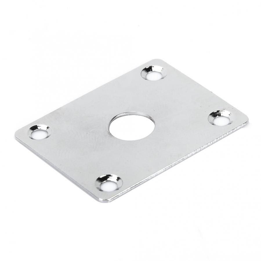 Electric Guitar Electric Guitar Universal Square Style Jack Plate Bass 1/4 Output Input Jack Socket Guitar