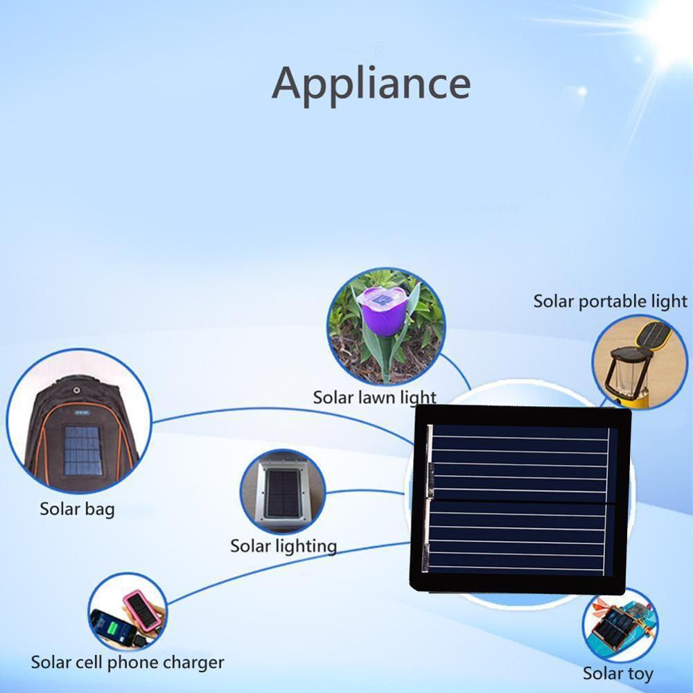 5 stk 1v diy mini solcellepanel modul system batterilader til mobiltelefon