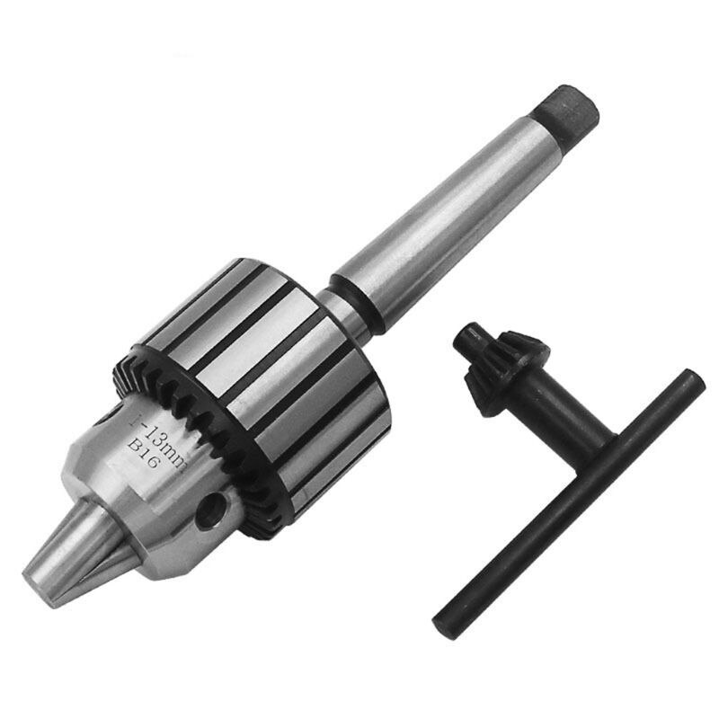 1-13mm 1/2" Mini Lathe Bench Drill Chuck B16 Heavy Duty Key Drill Chuck MT2 Shaft for Drill Presses Lathes Spindle