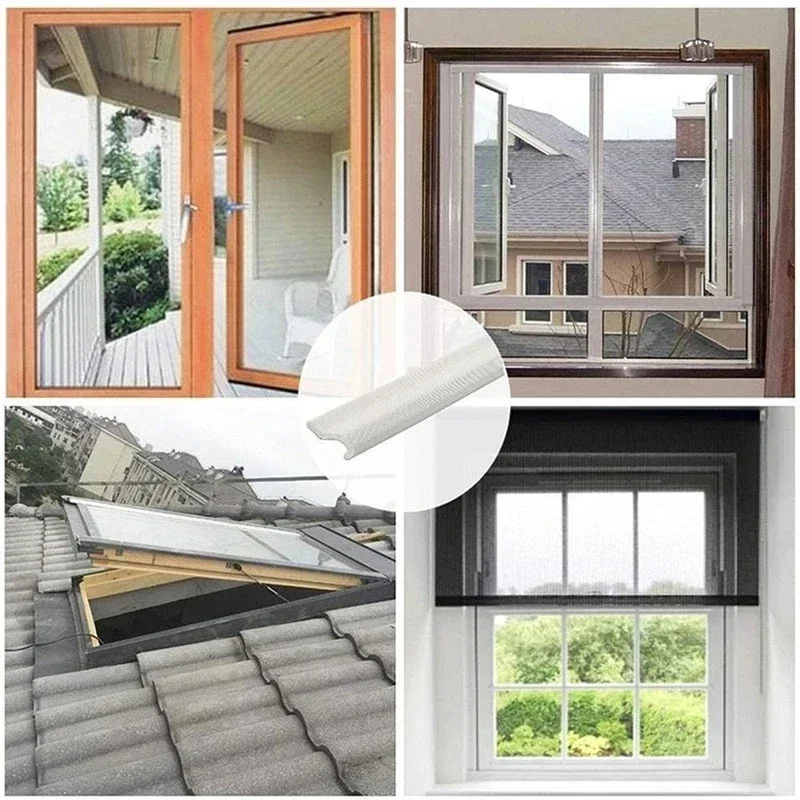 6-40M Casement Window Seal Tape Soundproof Acustic Foam Tape for Weather Stripping Door Seal Gap Filler Noise Reductian Artifact