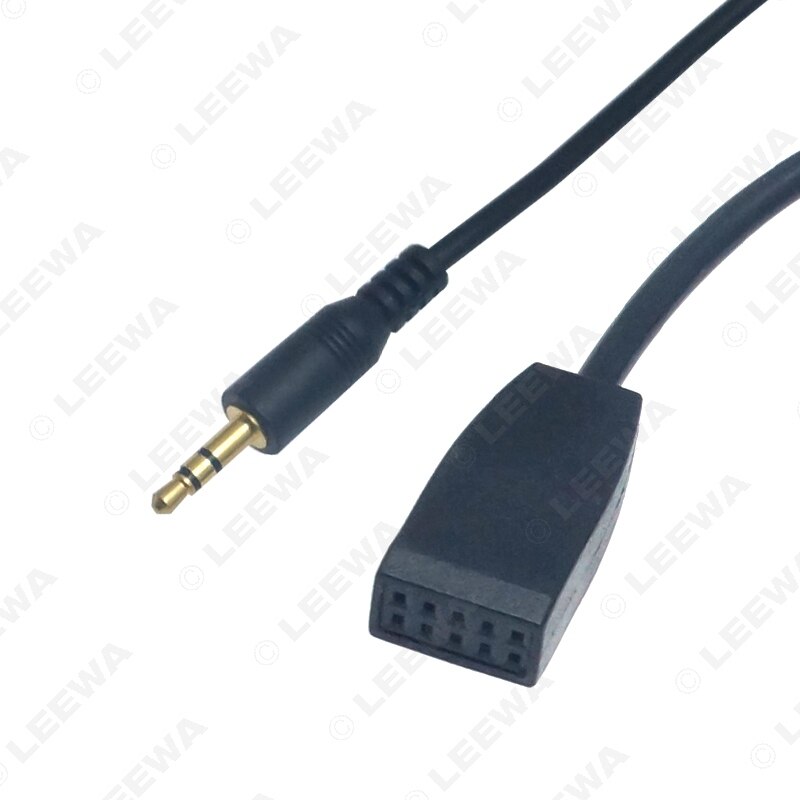 LEEWA 3.5mm Male Jack AUX Input Cable Adapter Only For BMW E46 With Business CD Radio Headunit #CA6254
