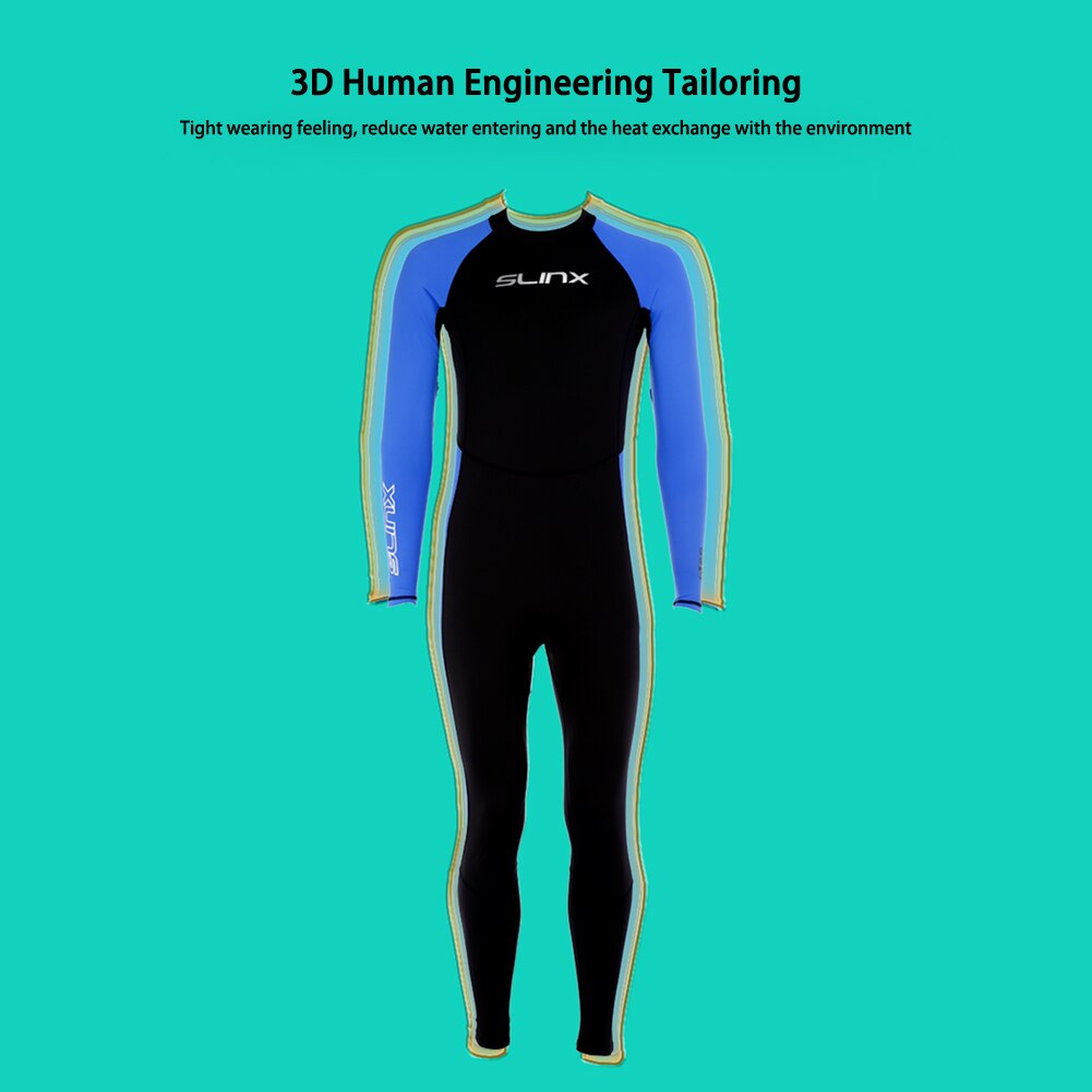 Back Zippeer Wetsuit Men Keep Warm Swimming Scuba Diving Bathing Full Suit Long Sleeve Triathlon Wetsuit For Surf Snorkeling