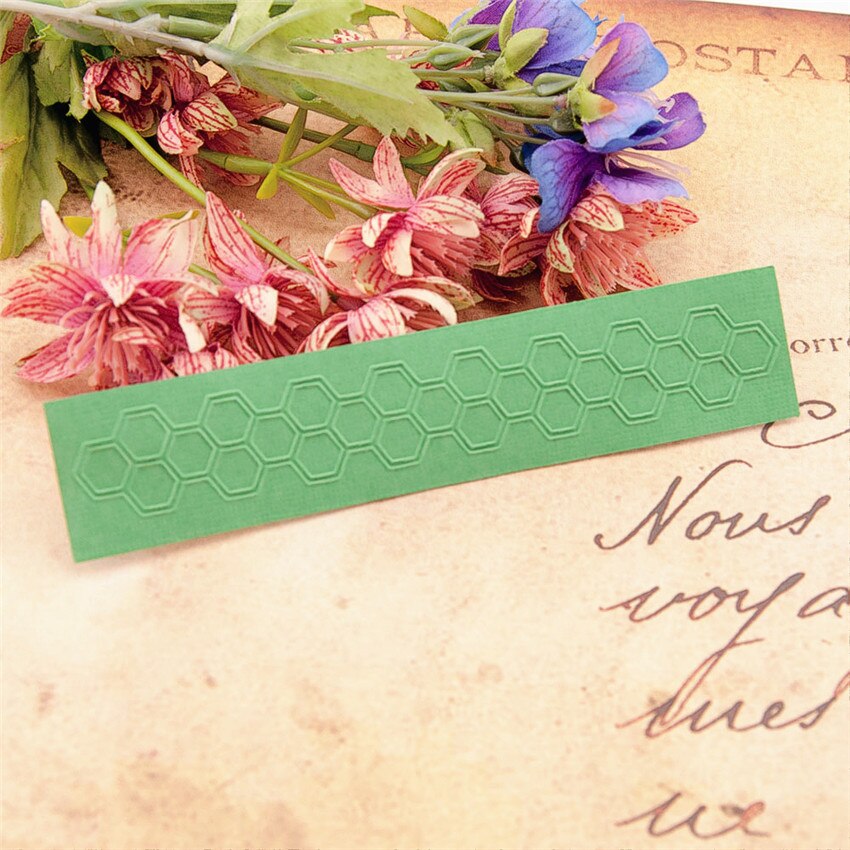 15x3cm cellular Embossing folders Plastic For Scrapbooking DIY Template Fondant Cake Photo Album Card Making