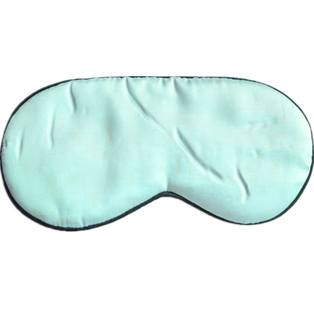 Mascarilla antifaz para dormir antifaz acolchado de seda pura, para viajes, Relax, con vendados, 1 ud.: Verde