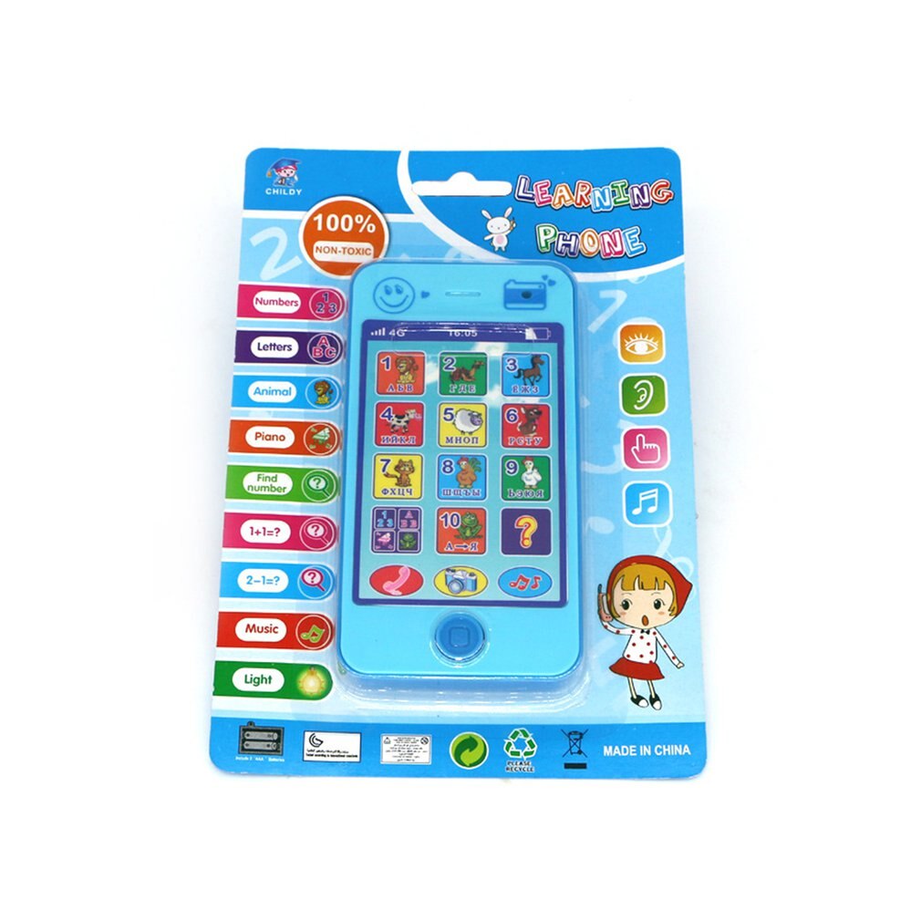 Kinderen Russisch Speelgoed Telefoon Vroegschoolse Mobiele Telefoon Speelgoed Creatieve Baby Kids Educatief Speelgoed